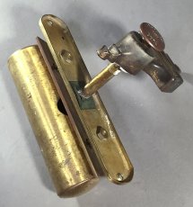 画像6: Around-1900's "Non-Electric" Brass Door Chime w/ Name Plate Holder (6)