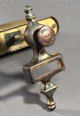 画像1: Around-1900's "Non-Electric" Brass Door Chime w/ Name Plate Holder (1)