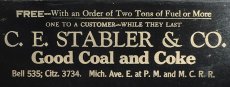 画像4: 1930-40's 【C.E. Stabler & Co.】"Good Coal and Coke" Advertising Dust Pan (4)
