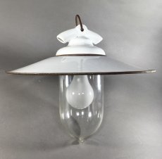 画像1: 1930's German Deco Pendant Light【大径シェード】 (1)