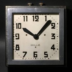 画像1: 1920-30's French Art Déco "BRILLIE" Wall Clock (1)