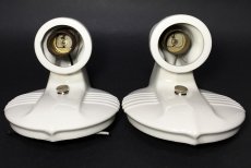 画像10: 1930-40's "2-way" Porcelain Bathroom Lamp【PAIR】 (10)