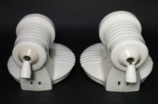 画像8: 1930-40's "2-way" Porcelain Bathroom Lamp【PAIR】 (8)