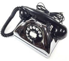 画像7: - 実働品 - Early 1950's U.S.ARMY Chromed Telephone 【BLACK × SILVER】 (7)