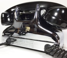 画像14: - 実働品 - Early 1950's U.S.ARMY Chromed Telephone 【BLACK × SILVER】 (14)