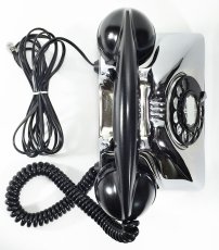 画像12: - 実働品 - Early 1950's U.S.ARMY Chromed Telephone 【BLACK × SILVER】 (12)