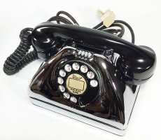 画像7: - 実働品 - Early 1950's U.S.ARMY Chromed Telephone 【BLACK × SILVER】 (7)