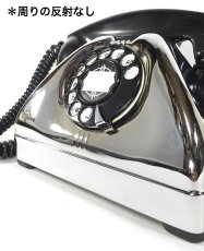 画像4: - 実働品 - Early 1950's U.S.ARMY Chromed Telephone 【BLACK × SILVER】 (4)