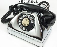 画像5: - 実働品 - Early 1950's U.S.ARMY Chromed Telephone 【BLACK × SILVER】 (5)