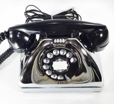 画像8: - 実働品 - Early 1950's U.S.ARMY Chromed Telephone 【BLACK × SILVER】 (8)