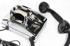 画像13: - 実働品 - Early 1950's U.S.ARMY Chromed Telephone 【BLACK × SILVER】 (13)