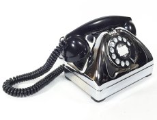 画像9: - 実働品 - Early 1950's U.S.ARMY Chromed Telephone 【BLACK × SILVER】 (9)