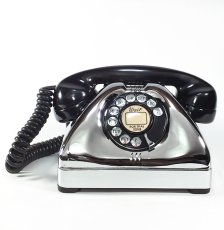 画像2: - 実働品 - Early 1950's U.S.ARMY Chromed Telephone 【BLACK × SILVER】 (2)