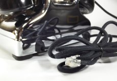 画像15: - 実働品 - （ひかり電話可） Early 1950's U.S.ARMY Chromed Telephone 【BLACK × SILVER】 (15)