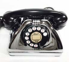 画像8: - 実働品 - Early 1950's U.S.ARMY Chromed Telephone 【BLACK × SILVER】 (8)