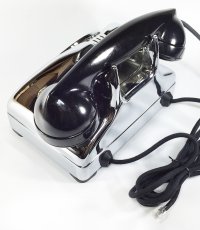 画像16: - 実働品 - （ひかり電話可） Early 1950's U.S.ARMY Chromed Telephone 【BLACK × SILVER】 (16)