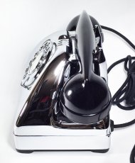 画像17: - 実働品 - （ひかり電話可） Early 1950's U.S.ARMY Chromed Telephone 【BLACK × SILVER】 (17)