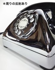 画像3: - 実働品 - （ひかり電話可） Early 1950's U.S.ARMY Chromed Telephone 【BLACK × SILVER】 (3)