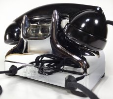 画像14: - 実働品 - （ひかり電話可） Early 1950's U.S.ARMY Chromed Telephone 【BLACK × SILVER】 (14)