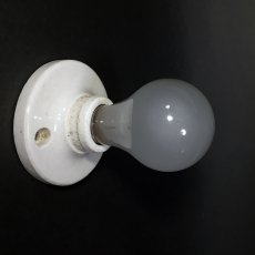 画像2: 1940-50's Porcelain Lamp Holder (2)