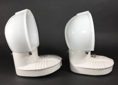 画像11: 1940's Art Deco "Porcelain＆Milk Glass" Bathroom Lamp 【＊残り1台】 (11)