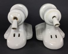 画像7: 1930-40's "2-way" Porcelain Bathroom Lamp【PAIR】 (7)