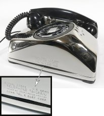 画像8: - 実働品 - （ひかり電話可） 1940's U.S.ARMY "2-Way" Chromed Telephone【BLACK × SILVER】 (8)