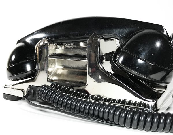 画像15: - 実働品 - （ひかり電話可） 1940's U.S.ARMY "2-Way" Chromed Telephone  ★BLACK × SILVER★ (15)