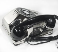 画像13: - 実働品 - （ひかり電話可） 1940's U.S.ARMY "2-Way" Chromed Telephone【BLACK × SILVER】 (13)