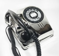 画像16: - 実働品 - （ひかり電話可） 1940's U.S.ARMY "2-Way" Chromed Telephone【BLACK × SILVER】 (16)