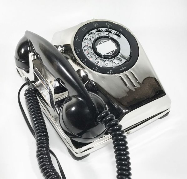 画像16: - 実働品 - （ひかり電話可） 1940's U.S.ARMY "2-Way" Chromed Telephone  ★BLACK × SILVER★ (16)
