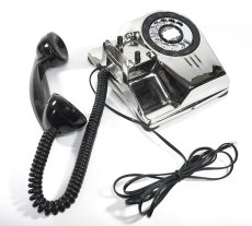 画像17: - 実働品 - （ひかり電話可） 1940's U.S.ARMY "2-Way" Chromed Telephone【BLACK × SILVER】 (17)