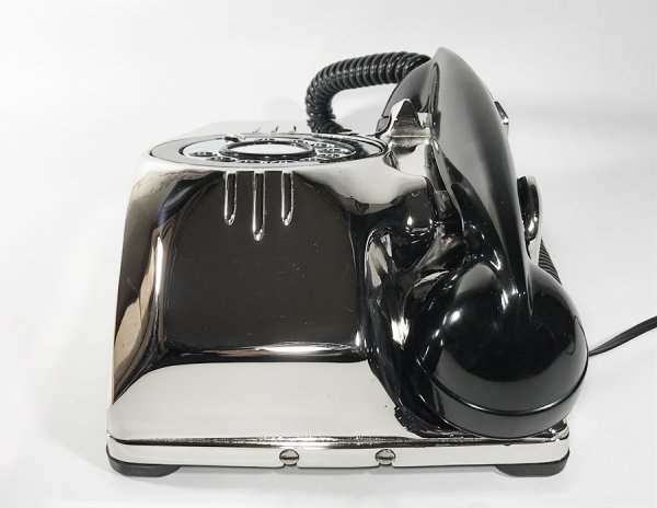 画像12: - 実働品 - （ひかり電話可） 1940's U.S.ARMY "2-Way" Chromed Telephone  ★BLACK × SILVER★ (12)