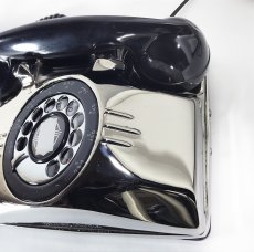 画像11: - 実働品 - （ひかり電話可） 1940's U.S.ARMY "2-Way" Chromed Telephone【BLACK × SILVER】 (11)