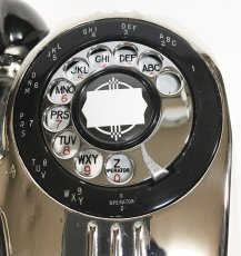 画像6: - 実働品 - （ひかり電話可） 1940's U.S.ARMY "2-Way" Chromed Telephone【BLACK × SILVER】 (6)