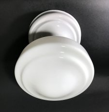 画像3:  1920's【Art Deco】Milk Glass School House Ceiling Light  (3)