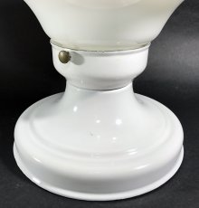 画像4:  1920's【Art Deco】Milk Glass School House Ceiling Light  (4)