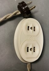 画像2: 1930's "Art-Deco" Extension Cord (2)