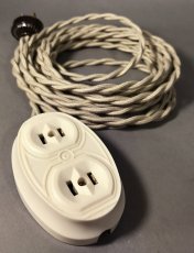 画像1: 1930's "Art-Deco" Extension Cord (1)