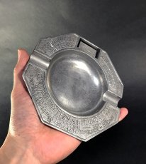 画像9: 1920-30's "ADVERTISING" Cast Aluminum Ashtray (9)