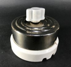 画像4: "特大" 1910-20's【H&H Mfg Co.】Porcelain Rotary Switch  (4)