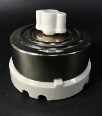 画像5: "特大" 1910-20's【H&H Mfg Co.】Porcelain Rotary Switch  (5)