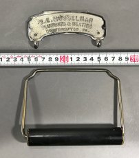 画像5: 1900-20's "ADVERTISING" Cast Brass Toilet Paper Holder (5)