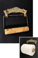 画像1: 1884 N.Y.【A.P.W PAPER CO. N.Y.】Cast Iron Toilet Paper Holder (1)