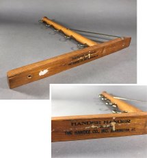 画像2: 1920's  "Wood＆Seel" Wall Mount Folding Hanger Rack (2)