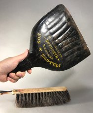 画像7:  1890-1900's "Advertising" Dust Pan + Handy Broom (7)