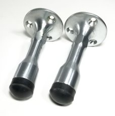 画像1: "Brushed-Nickel" Door Stopper【2-set】  (1)