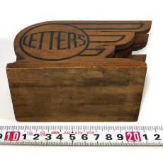 画像9: 1930's【LETTERS】Wooden Letter Holder  (9)