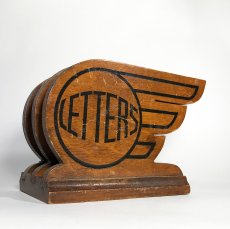 画像3: 1930's【LETTERS】Wooden Letter Holder  (3)