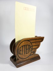 画像4: 1930's【LETTERS】Wooden Letter Holder  (4)